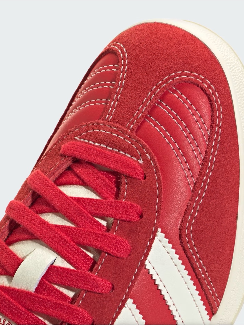 Adidas Men’s Gazelle Indoor “Better Scarlet/Cream White/Gold Metallic” JQ8384 - Picture 7 of 7